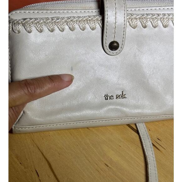 The Sak beige Leather small crossbody wallet - Picture 5 of 7